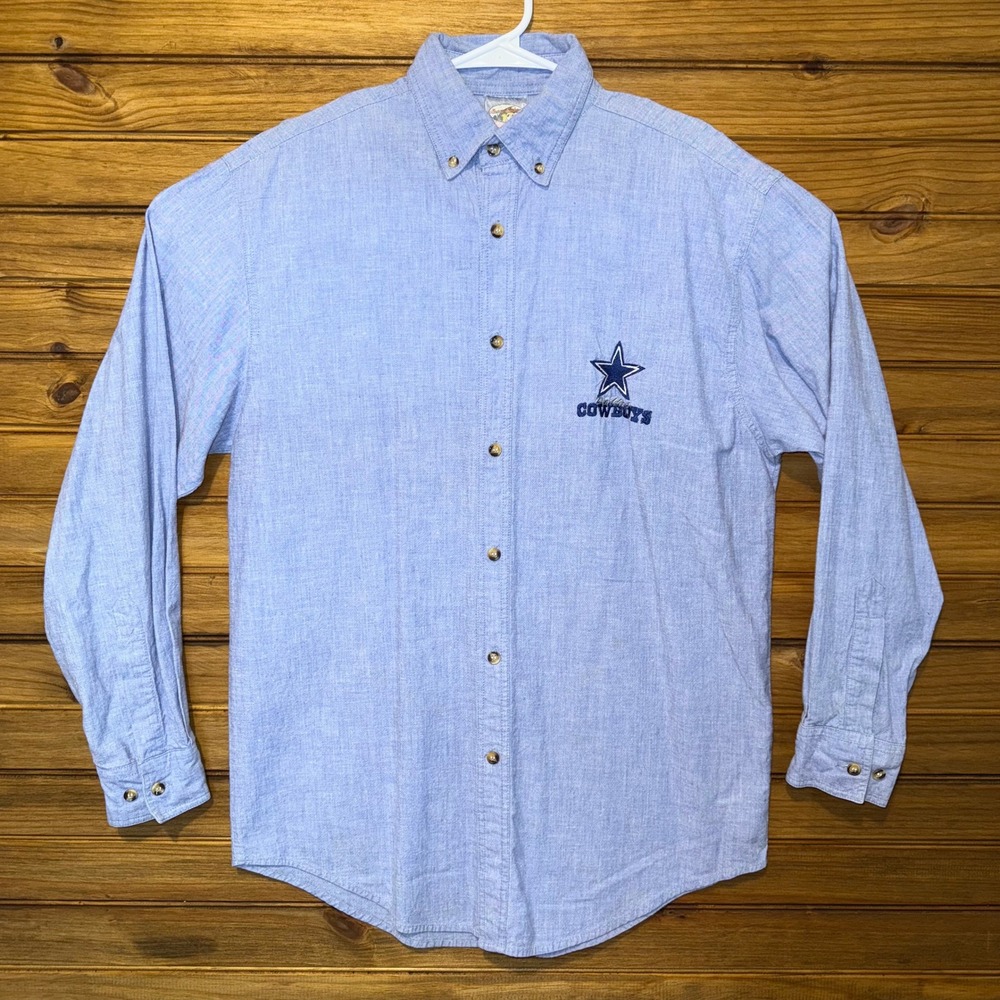 Vtg Hanna Barbera NFL Dallas Cowboys Flinstones Shirt Mens Small Embroidered
